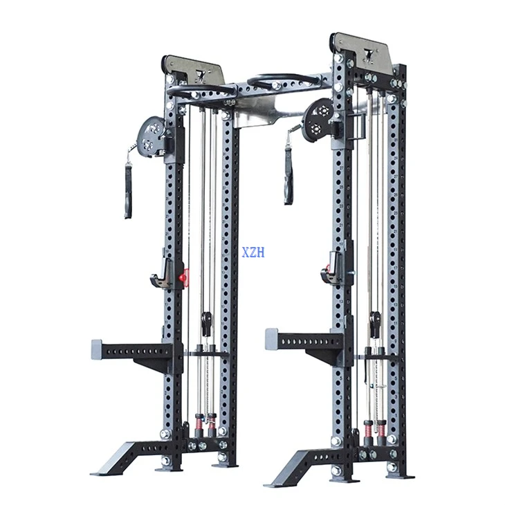 Gym multi - functional smith squat rack